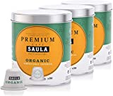 Café Saula, Pack 3 botes con 60 cápsulas compostables. Café 100% Orgánico. Compatibles...