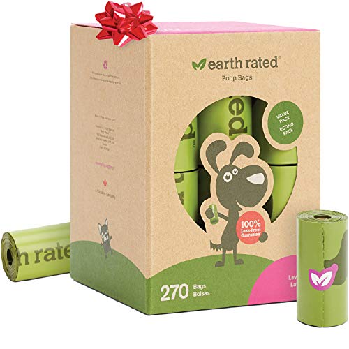 Earth Rated - Pack de bolsas para recoger excrementos de per