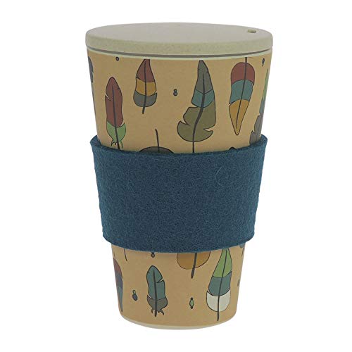 Taza de café para llevar de ebos hecha de bambú | con tap�
